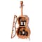 Vintiquewise 4.5 Feet Tall Violin Shaped Cabinet With 2 Shelf and Acrylic Clear Double Door QI003770 - alternate 5